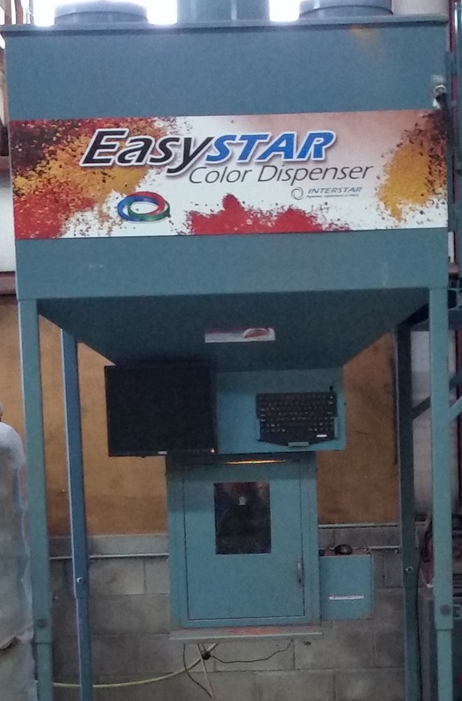 EasyStar integral color dispenser at the Orange County Mason Supply yard