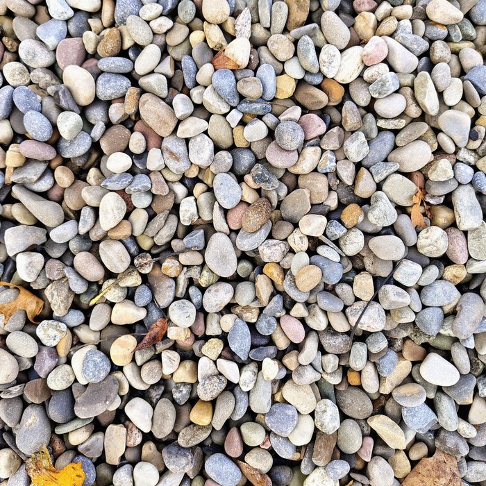 ¾ inch river rock