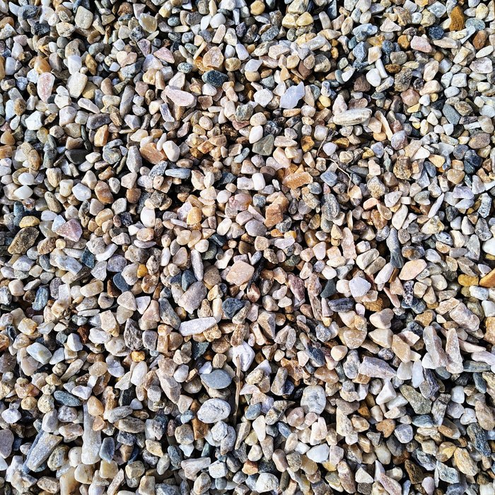 ⅜ inch tan decorative stone