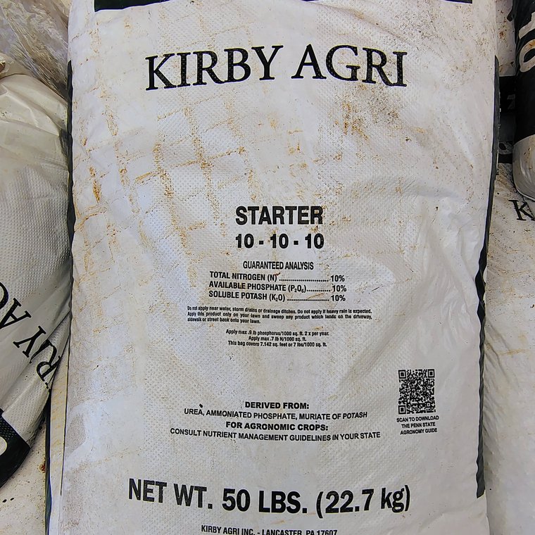 10-10-10 starter fertilizer bag