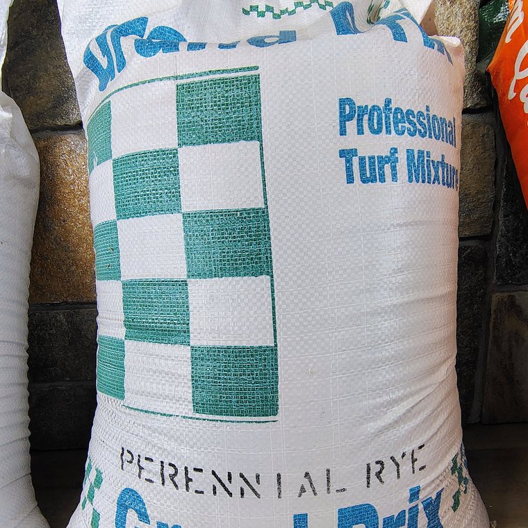 Grand Prix Perennial Rye grass seed bag
